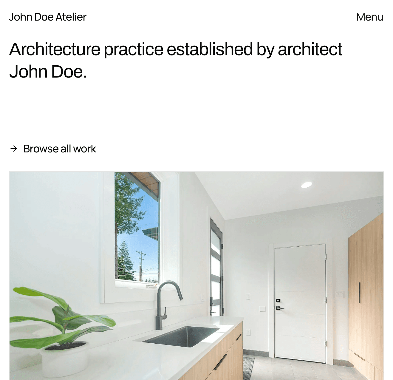 Architecture website template preview